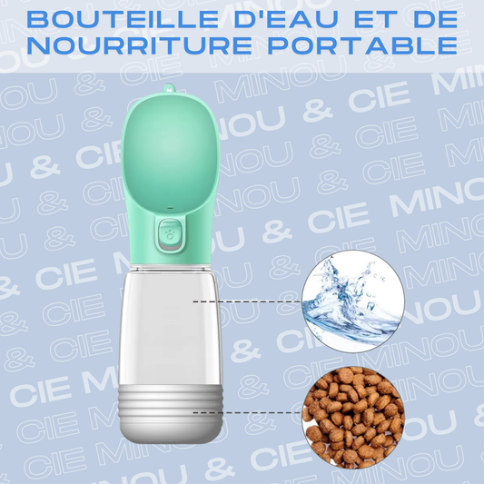 Bouteille d'eau et de nourriture portable